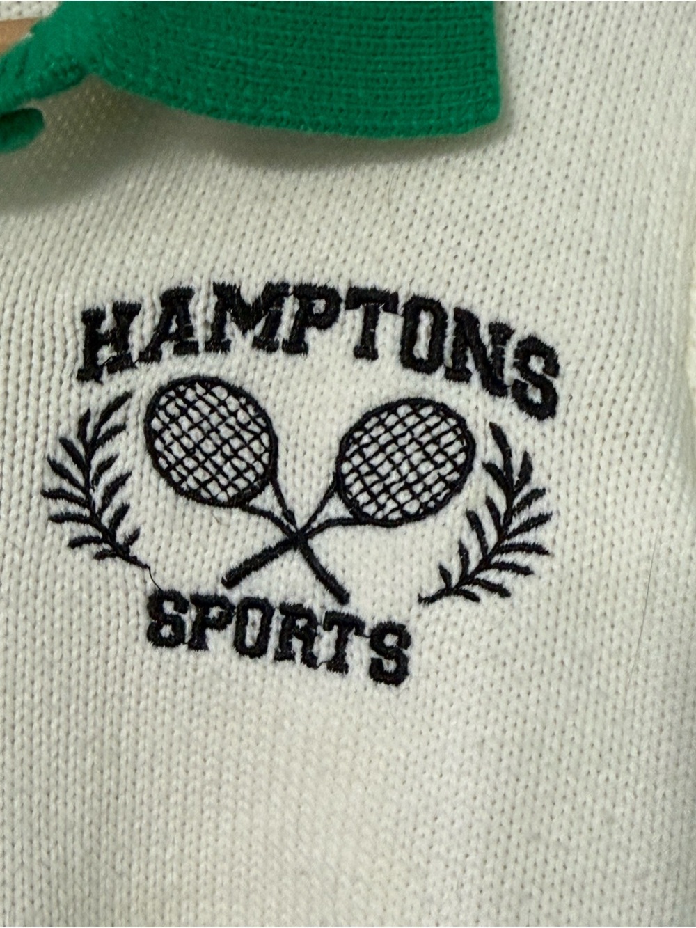 Anthropologie 4SI3NNA REBEKAH SWEATER Hamptons Sports Cropped Button Cardigan - Picture 6 of 9